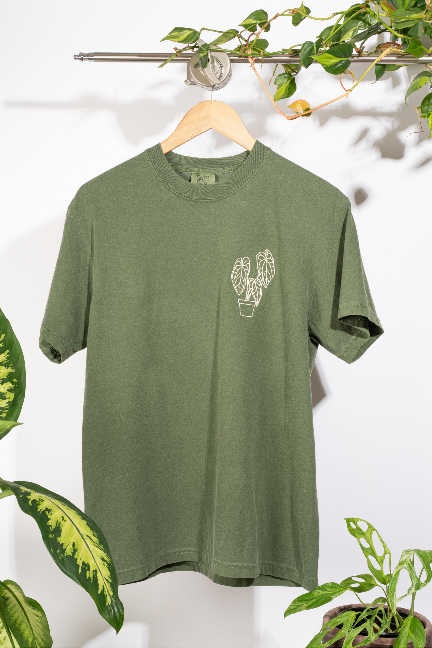 anthurium crystallinum short sleeve t-shirt