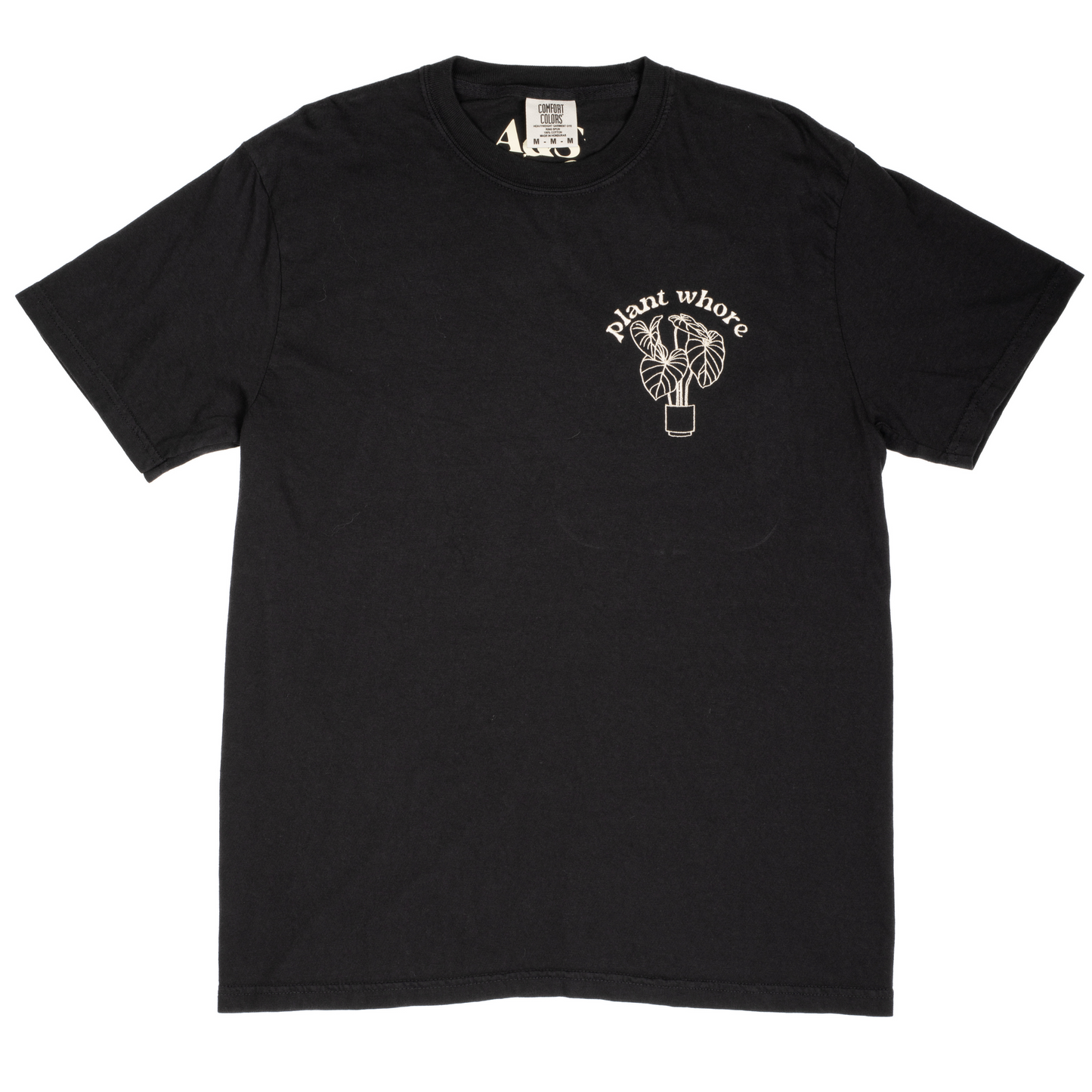 philodendron plant whore short sleeve t-shirt