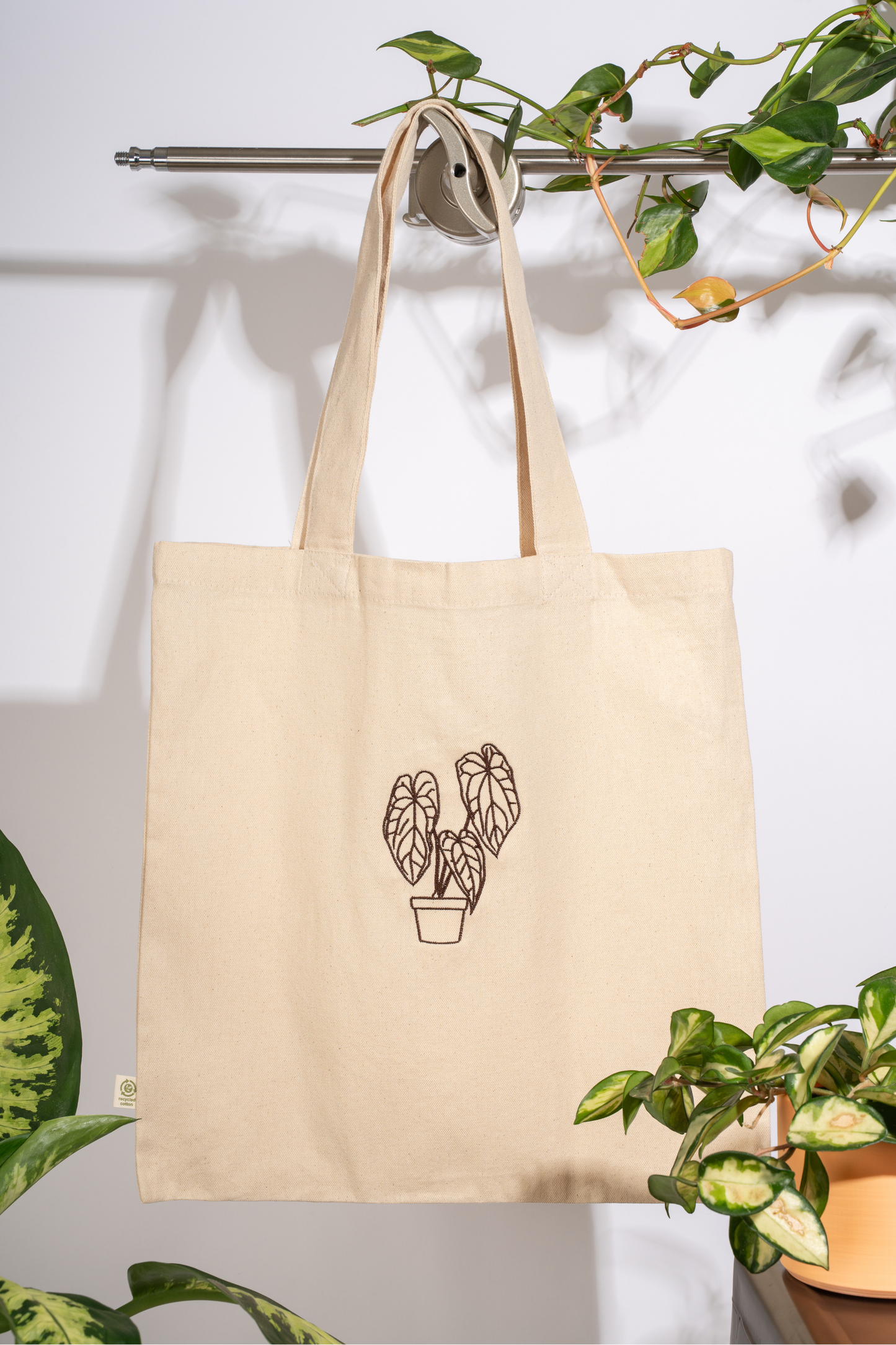 anthurium crystallinum totebag