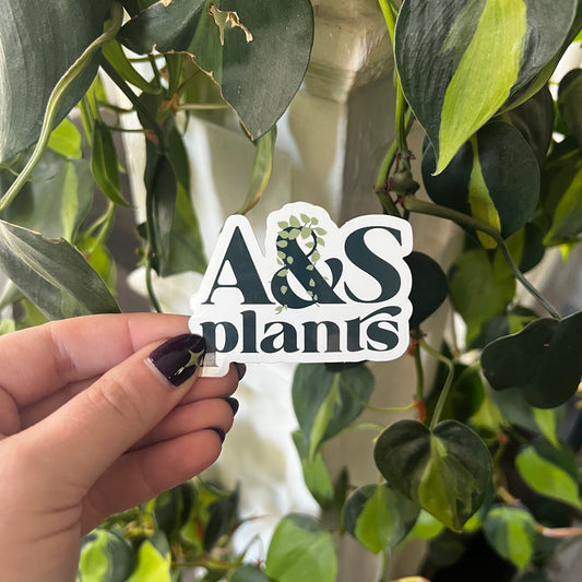 A&S plants sticker