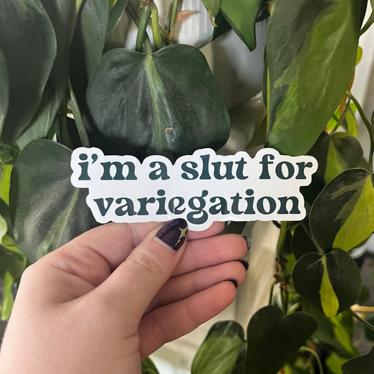 i’m a slut for variegation sticker